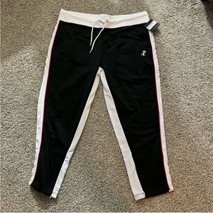 NWT Champion Black Track Pants Ankle zipper XL